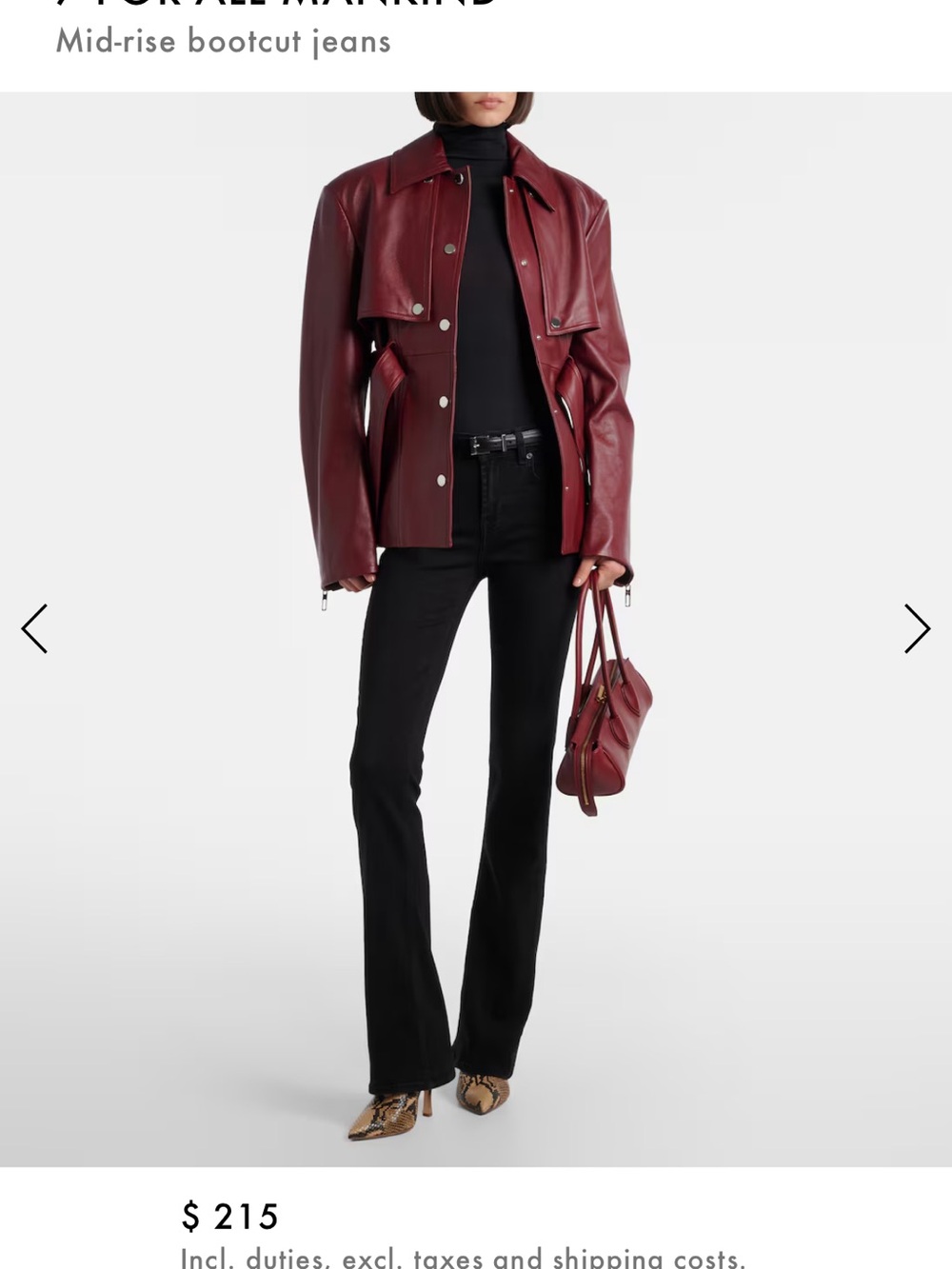 7 For All Mankind High Rise Jeans